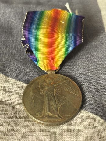 WWI Victory Medal. Marshall. Dorset Regiment/Lancashire Fusiliers.