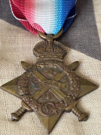 Mons Star. 3rd Rifle Brigade. Dawson. Leeds.