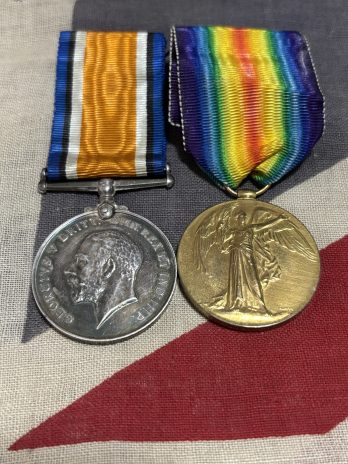 WWI Pair. Humphreys. Rotherhithe. 22 London Regiment attached to 35 Squadron Royal Air Force.