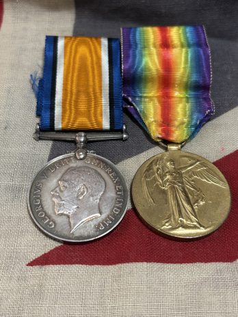 WWI Pair. Lovelace. Royal Artillery. Barton Regis, Gloucestershire.