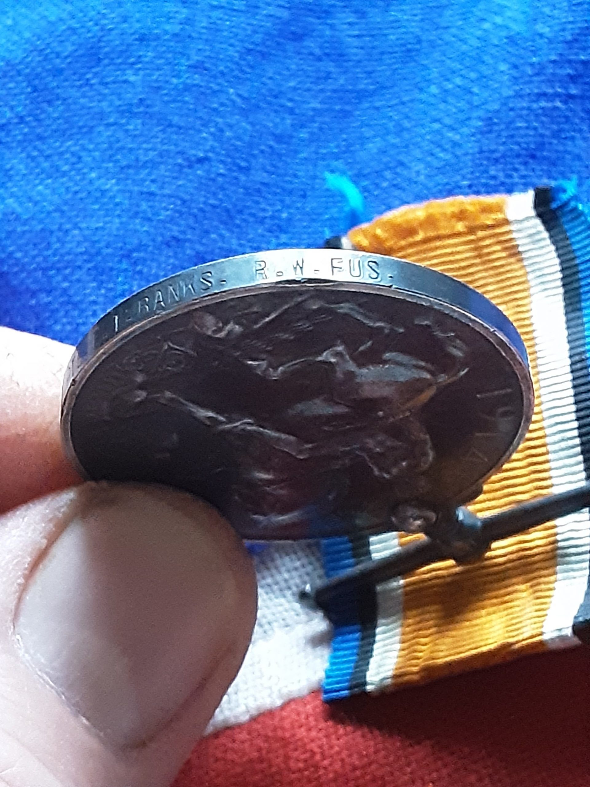 Bwm . Edward T Banks .13 1st North Wales Batt R w Fus . Wounded. Ruabon . - Image 3