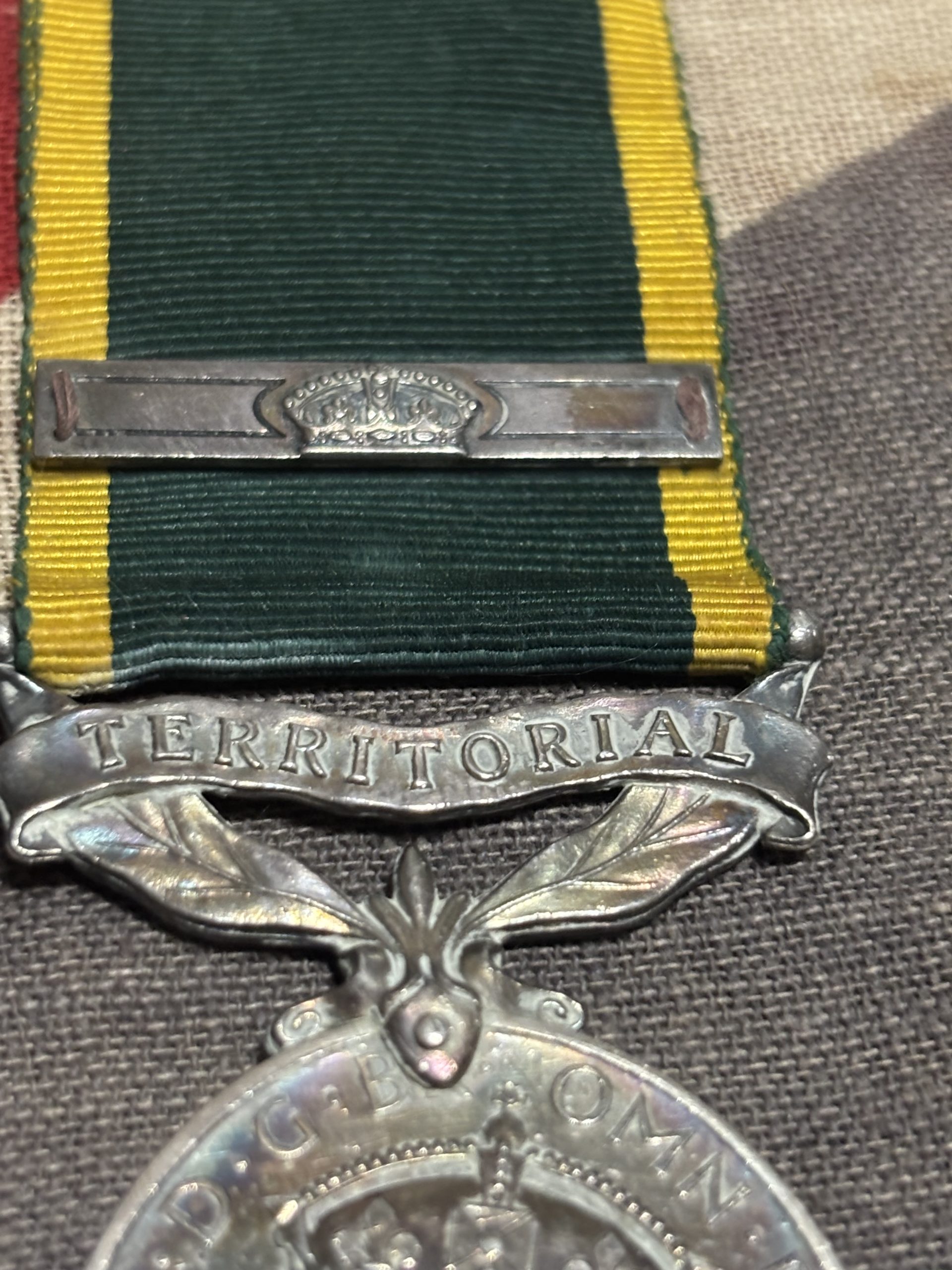 WWII Group of 5 with TEM Efficiency with clasp. Bayes. Military Police, RASC & RA. Chelmsford, Essex. - Image 3