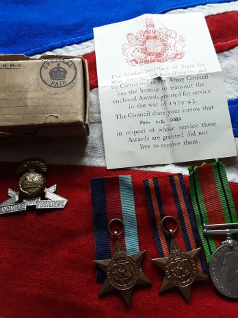 1945 Far East Casualty . Albert E Dodd 1/8th Lancashire Fus .Dingle .Liverpool.