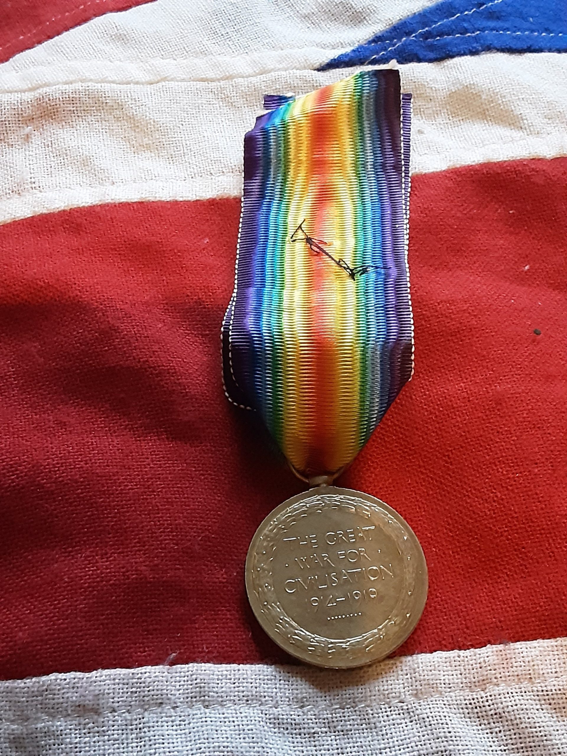 Victory Medal. Gallantry MID. Robert Done. 18th Manchester 3rd City Battallion. 40% Discharged Wounds. Hulme, Lancs - Image 2