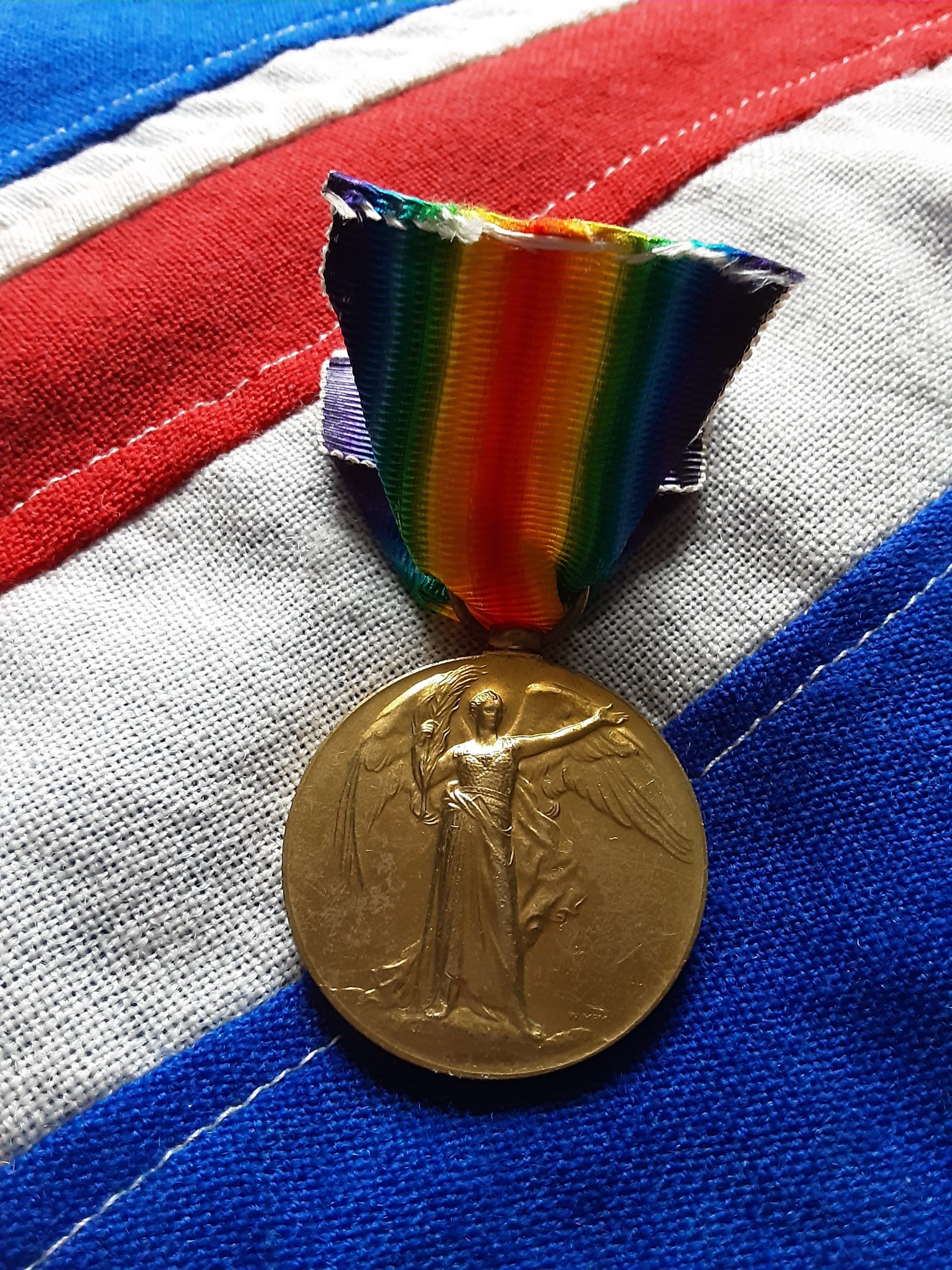 WWI Victory Medal. Cecil Eugene Deadman. ASC. Hastings. Macedonia