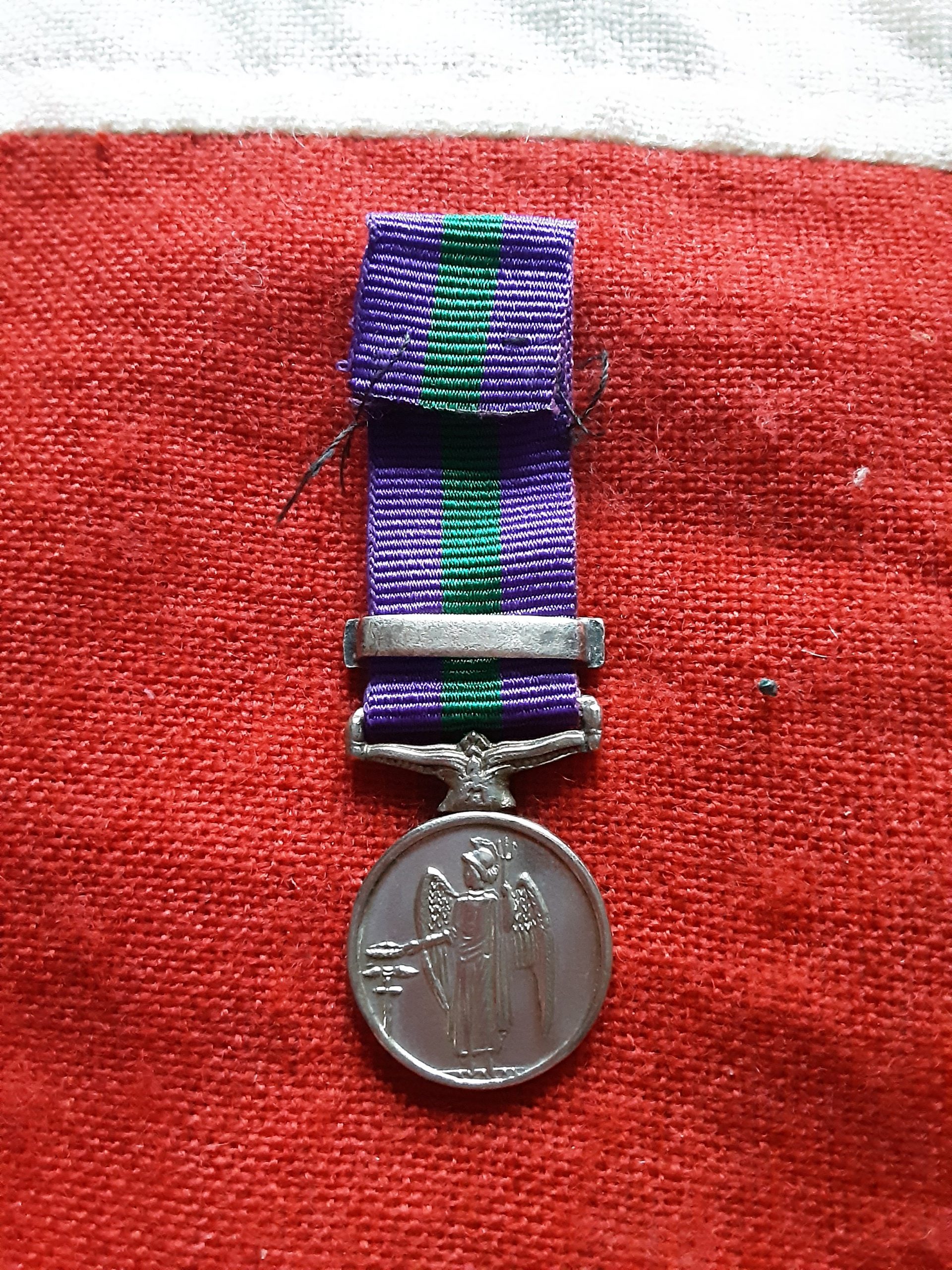Period miniature General Service Medal. Palestine - Image 2
