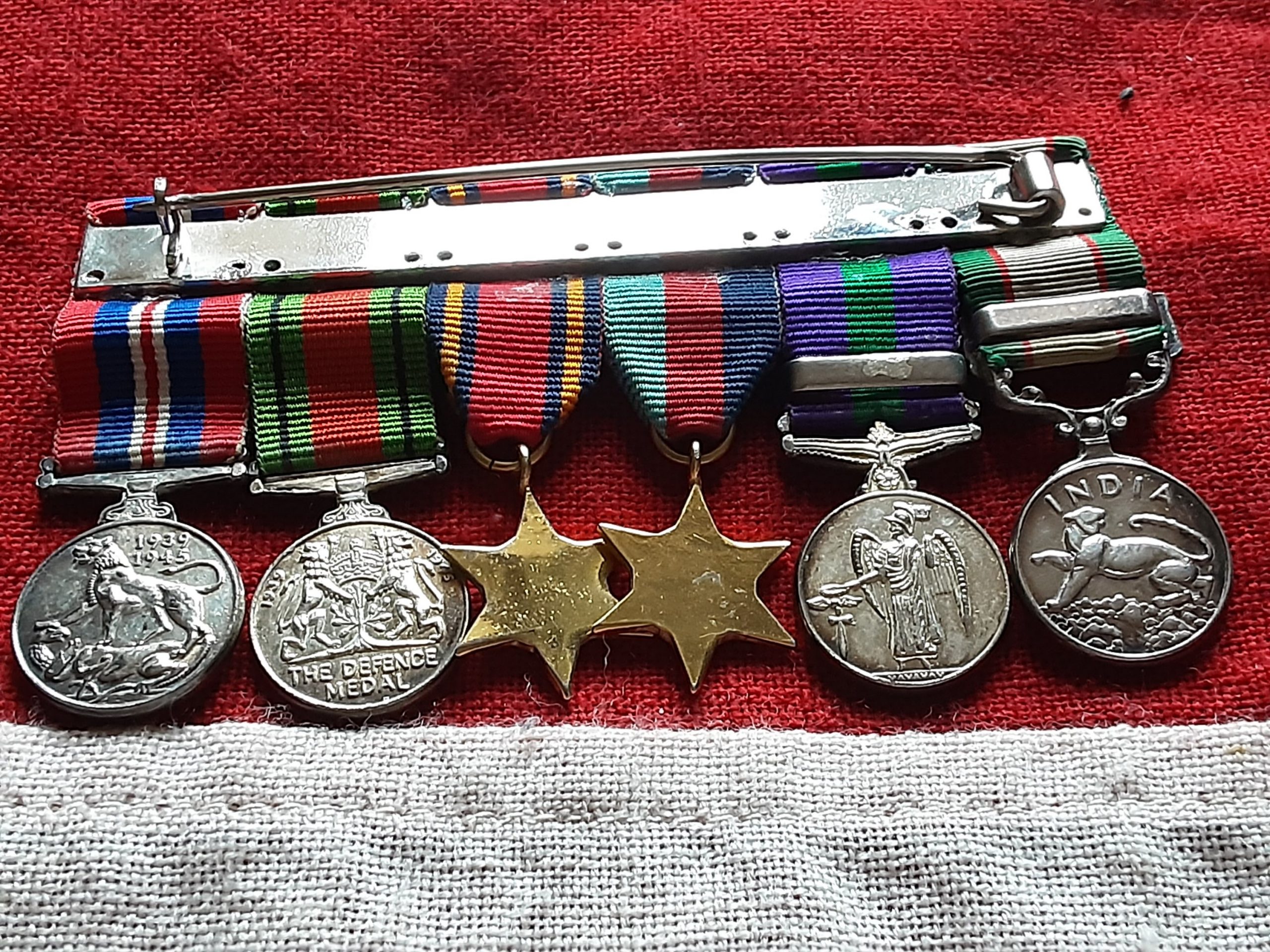 Period miniature IGS/Palestine GSM with Burma WWII group. - Image 4