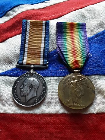 WWI Pair. Albert Stubbs. AVC. Army Veterinary Corps.