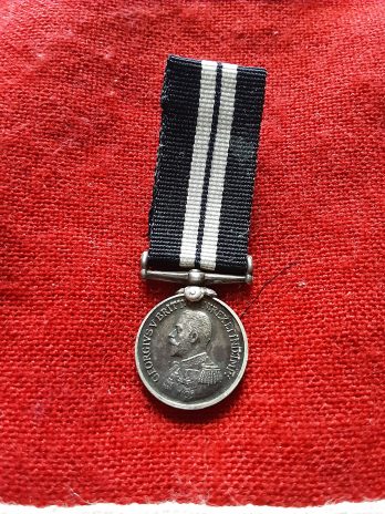 WWI Period miniature DSM. RN. Distinguished Service Medal.