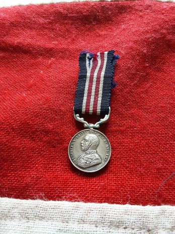 Period miniature WWI MM. Military Medal. Gallantry. KGV.