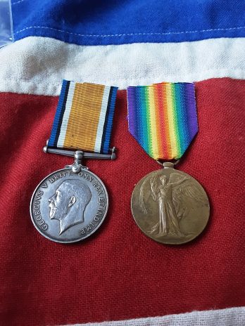 WWI Pair. Fred Hall. 21st Manchester. 6th City Battalion.