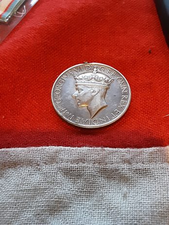 GSM Medal disc (Palestine 1945-48) Bombardier Caldicot. RA