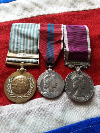 UN Korea, 1953 Coronation with Army LSGC. Warrant Officer Class II Eric Hall. Signals