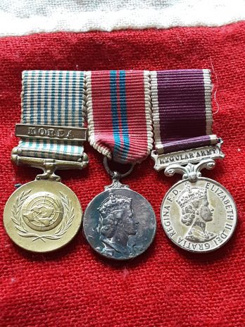 Attributed period miniature group.  UN Korea, 1953 Coronation with Army LSGC.