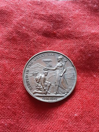 WWI Lincoln Served In Great War token