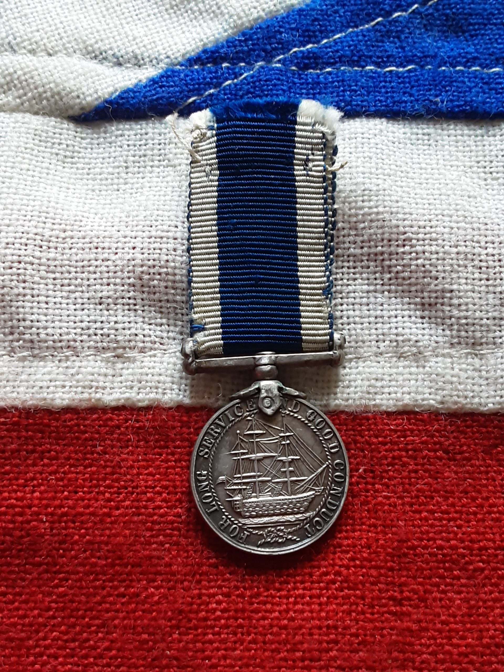 Period miniature WWII era Royal Navy LSGC Medal - Image 2