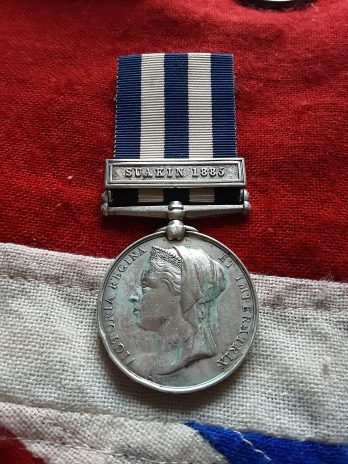 Egypt Medal Suakin 1885. Jackson 20th Hussars