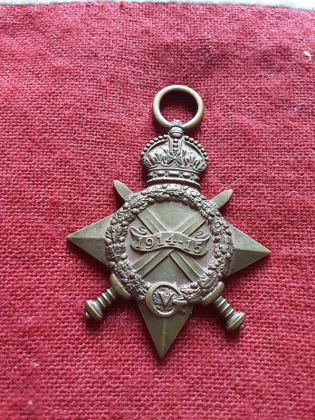 1915 Star. George Kershaw. 14th Manchester Regiment. Whitefield. 100% Disablement TB. Deserter, wounded.