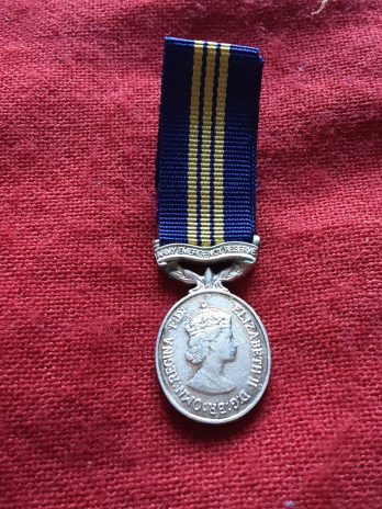 Period miniature Army Emergency Reserve Efficiency Medal 1953-67