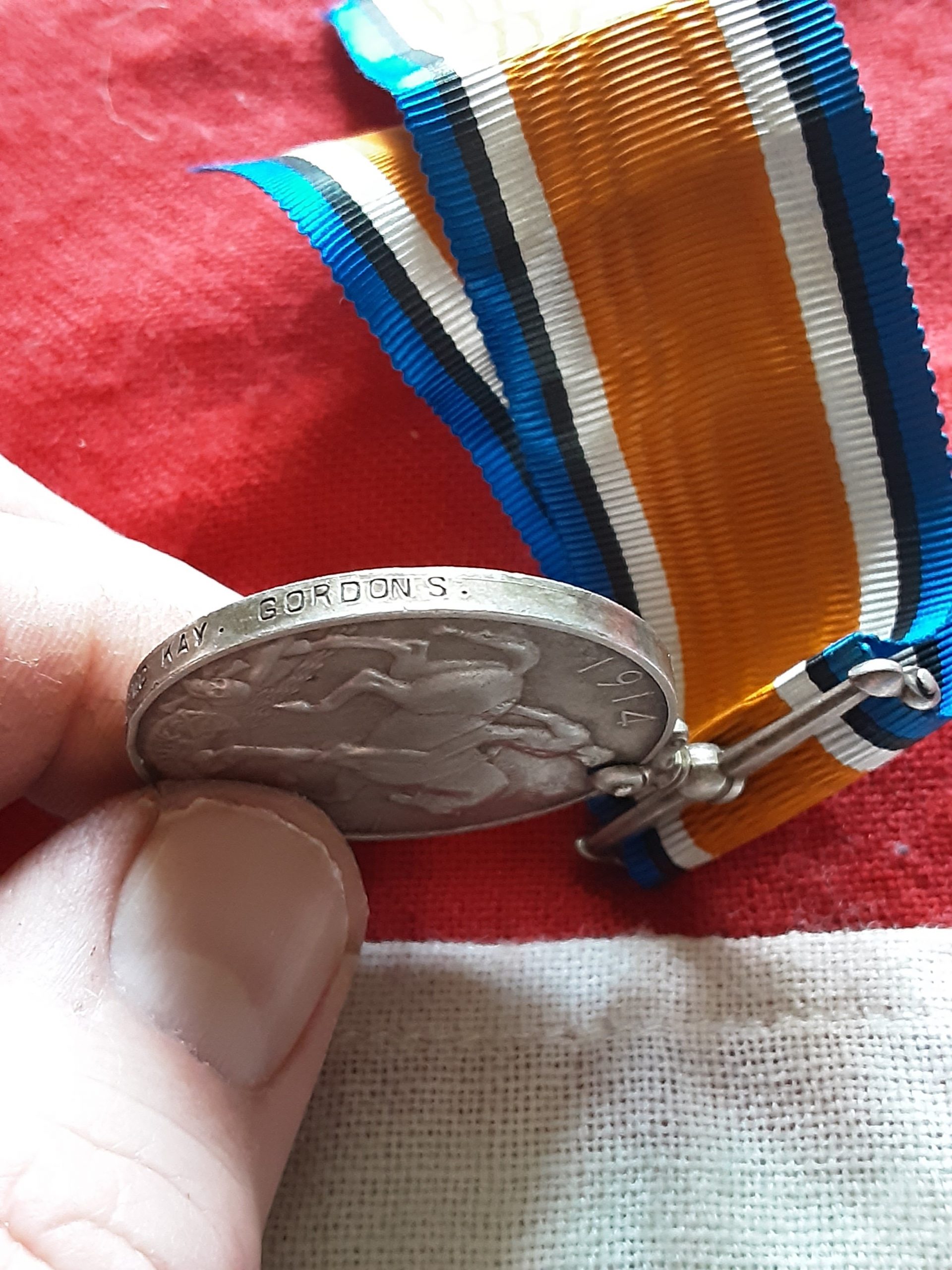 WWI BWM. John William Mckay. Gordons. KIA 1918. 6th Seaforth Highlanders. Thurso, Caithness. - Image 5