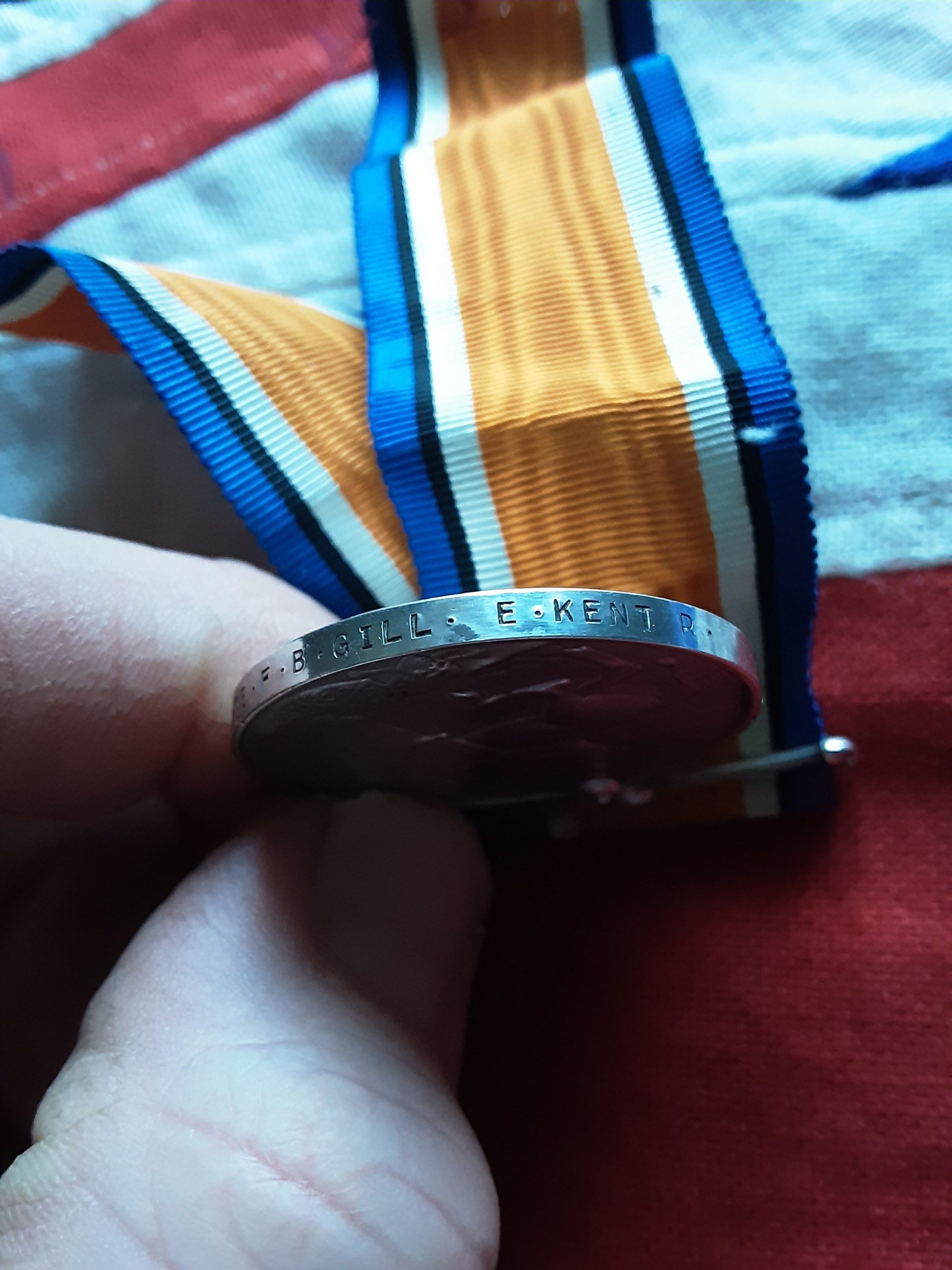 WWI, DOW, GSW face & arm. 8.40pm 7 July. Orvillers, Somme. Ashford. The Buffs - Image 4