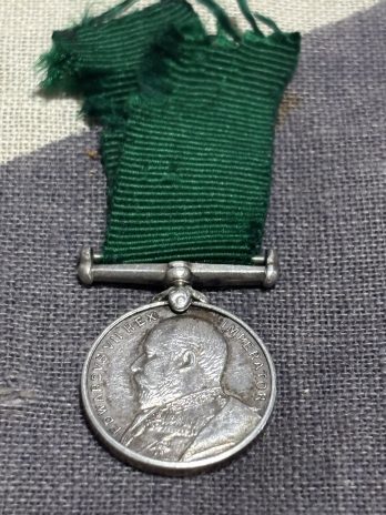 Period miniature Long Service, Colonial Forces. EVII