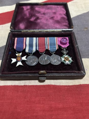 Period miniature group of 5. Possible diplomat.