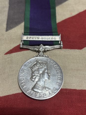 Campaign Service Medal. South Arabia. Hobson. Royal Engineers