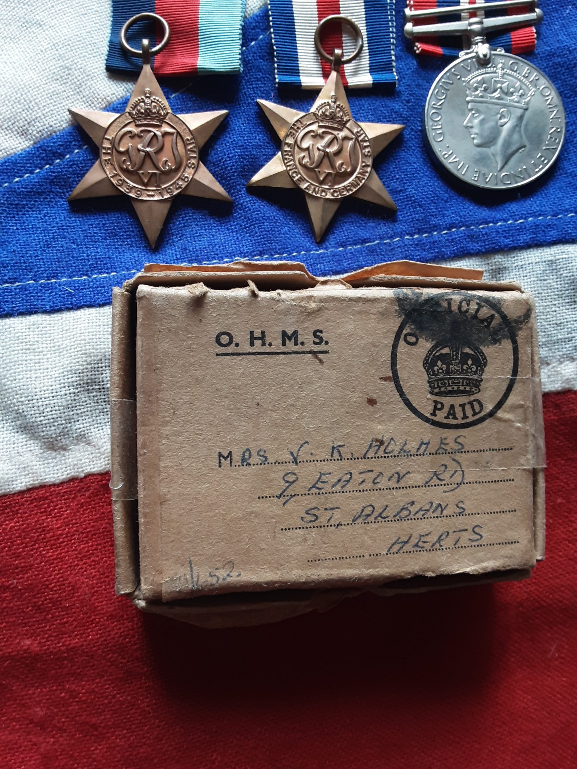 Ww2 Casualty Group. Christopher Ivanhoe Holmes .Royal Signals .Died 1945 India .St Albans. - Image 5