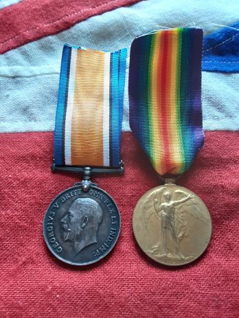 WWI Pair. George John Leman. A Battalion 102 Battalion. Home Counties RFA. Hospital Baghdad. Dover, Kent