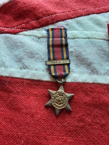 Period miniature Burma Star with Pacific clasp.