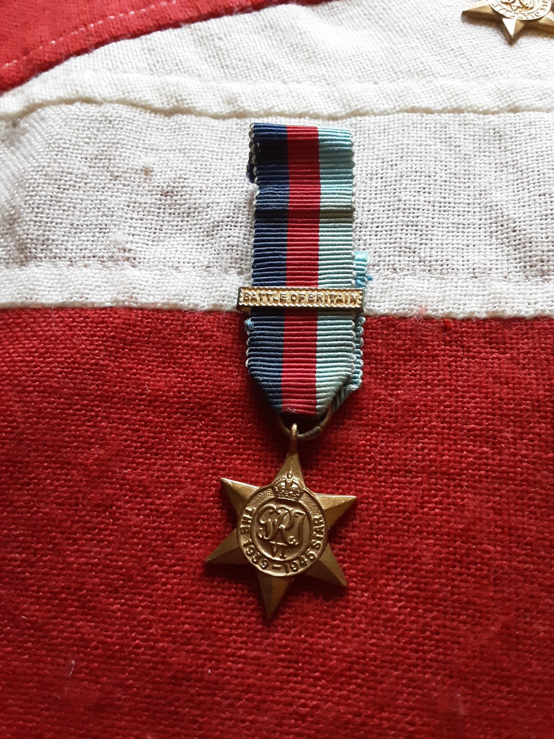 Period miniature 1939 Star with Battle of Britain clasp