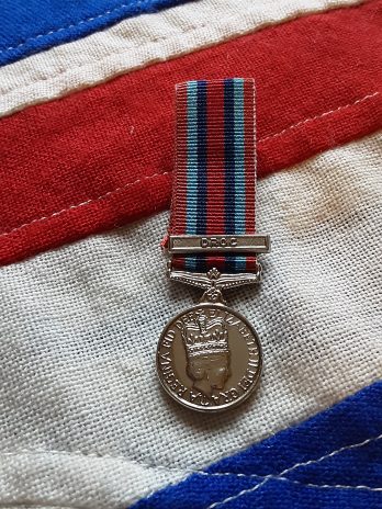 Period miniature Operational Service Medal. Congo. Droc