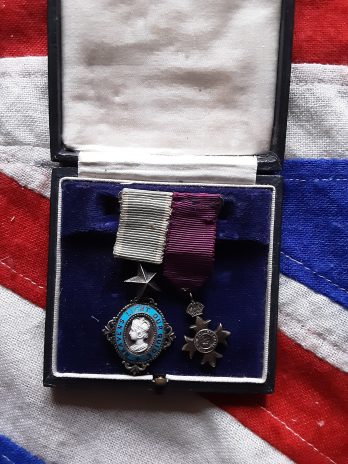 Period miniature Exalted Order of the Star of India & OBE