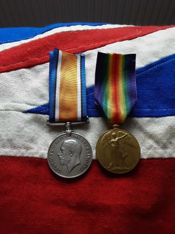 WWI Pair. Ivor Dickens Emery. AVC. Born Abergavenny. Lived Brislington.