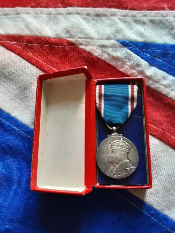1937 King George VI Coronation Medal, boxed