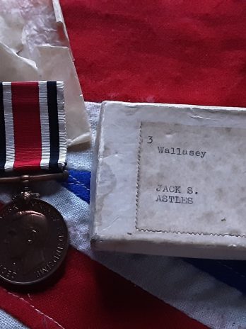 Wallasey Special Constabulary Medal. Jack Seaman Astles. Born Seacombe. Shipping clerk.
