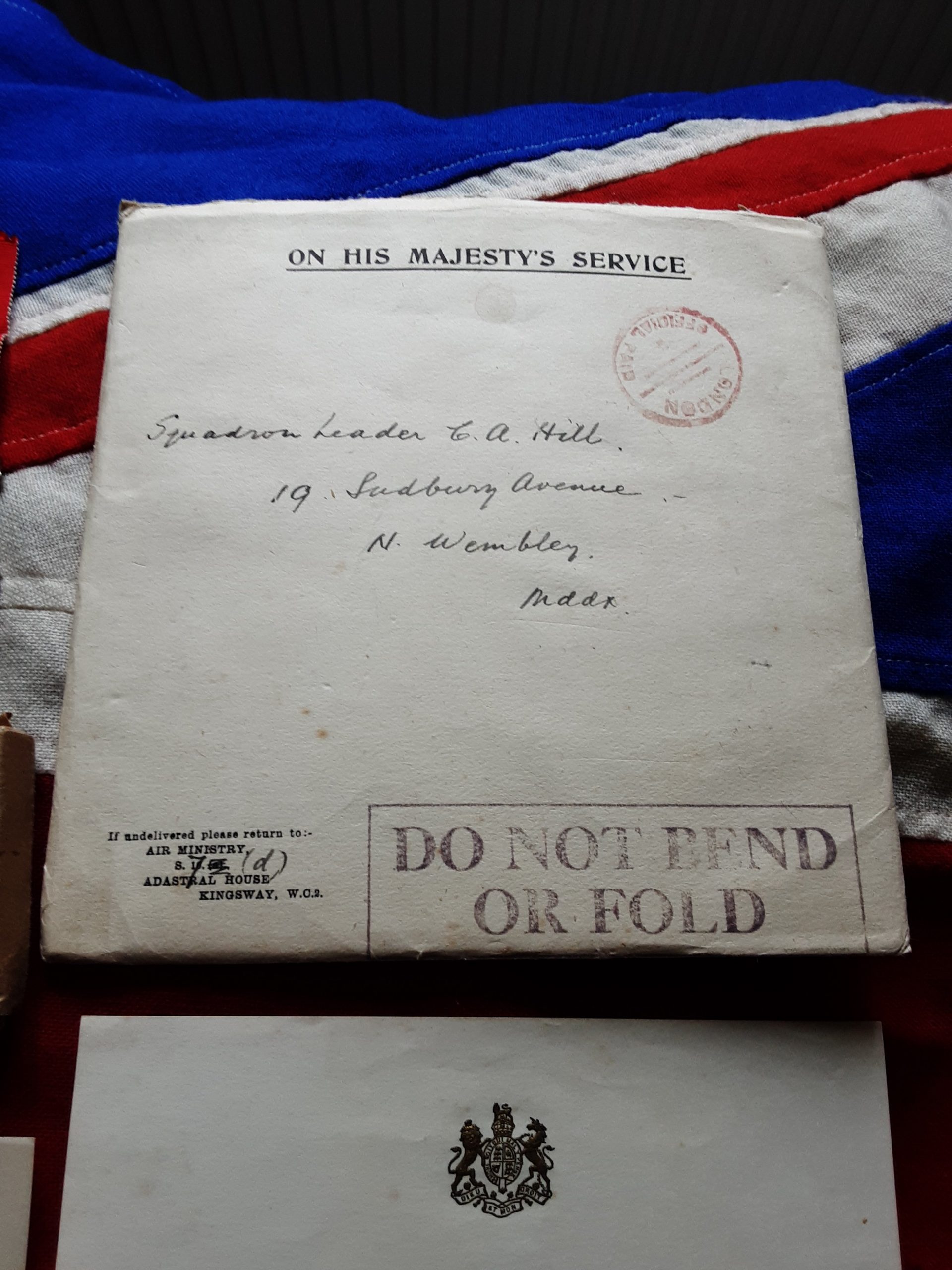 WWII Mentioned in Dispatches. Squadron Leader C A Hill. Wembley, Middlesex. - Image 3