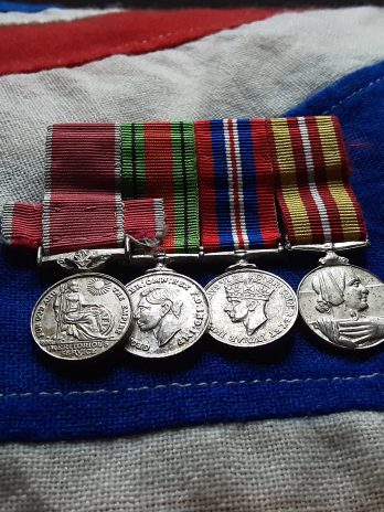 Period Miniature Ladies Bem .Ww2 & Voluntary Medical Services Medal .