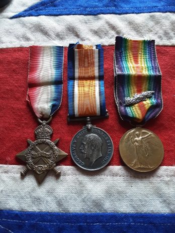 1915 Trio Mid . Dublin Ireland . Captain Robert J P Campbell .3rd Manchester & Railway Transport Officer .Russia .