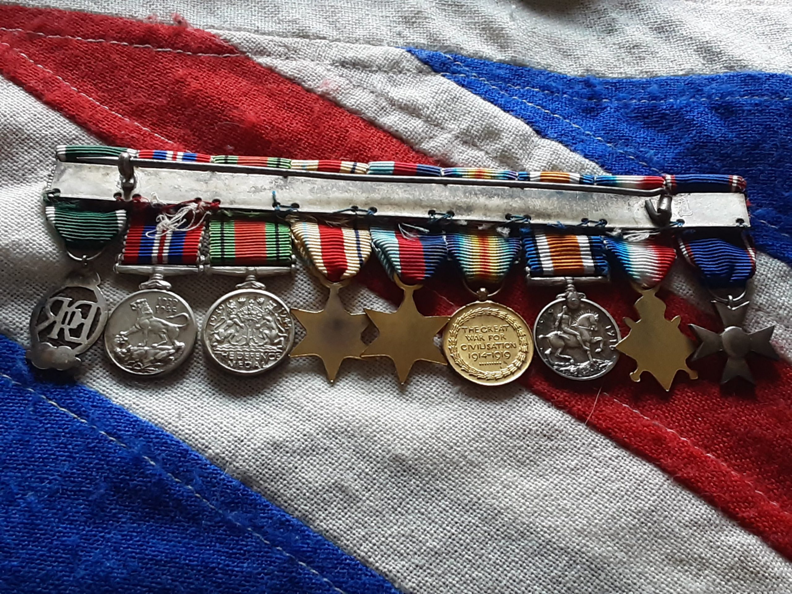 Period miniature MVO group of 9 miniatures. Royal Naval Reserve Officer - Image 4