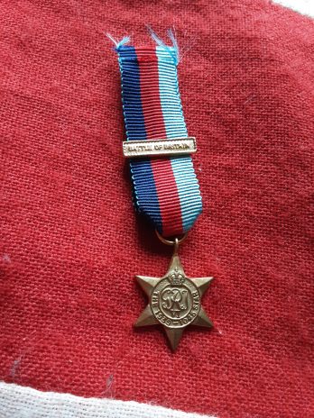 Period miniature 1939 Star with Battle Of Britain clasp