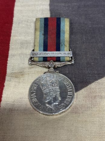 Cavalry 'Op Herric' Afghanistan Operational Service Medal. Cartwright. Queens Royal Hussars.