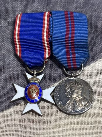 Period miniature MVO with 1911 Coronation medal