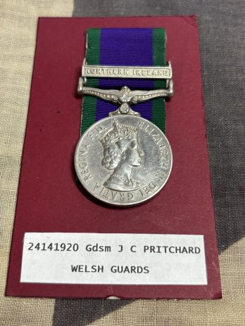 Campaign Service Medal. Operation Banner. Northern Ireland. Pritchard. Welsh Guards.
