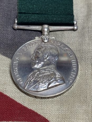 Colonial Auxiliary Forces Long Service Medal. Perkins.