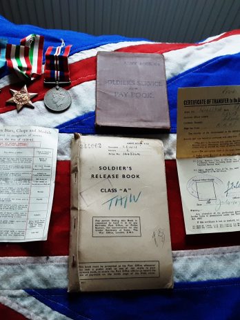WWII .1st KRRC. Charles Lewis. Wounded Italy. Faringdon, Berkshire