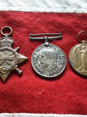 1915 Trio. Farrier Serjeant George Jeffries. 2/1 East Anglian TF DAC RFA. Norwich