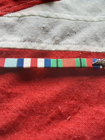 WWII France & Germany ribbon bar. MID, Mentioned in Dispatches.