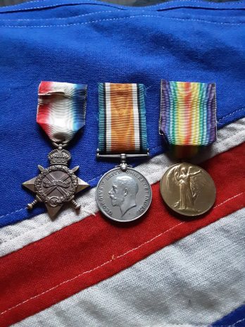 1915 Trio. Charles Wilfred Cooker. Blacksmith. Thornaby On Tees. Royal Field Artillery. Malaria